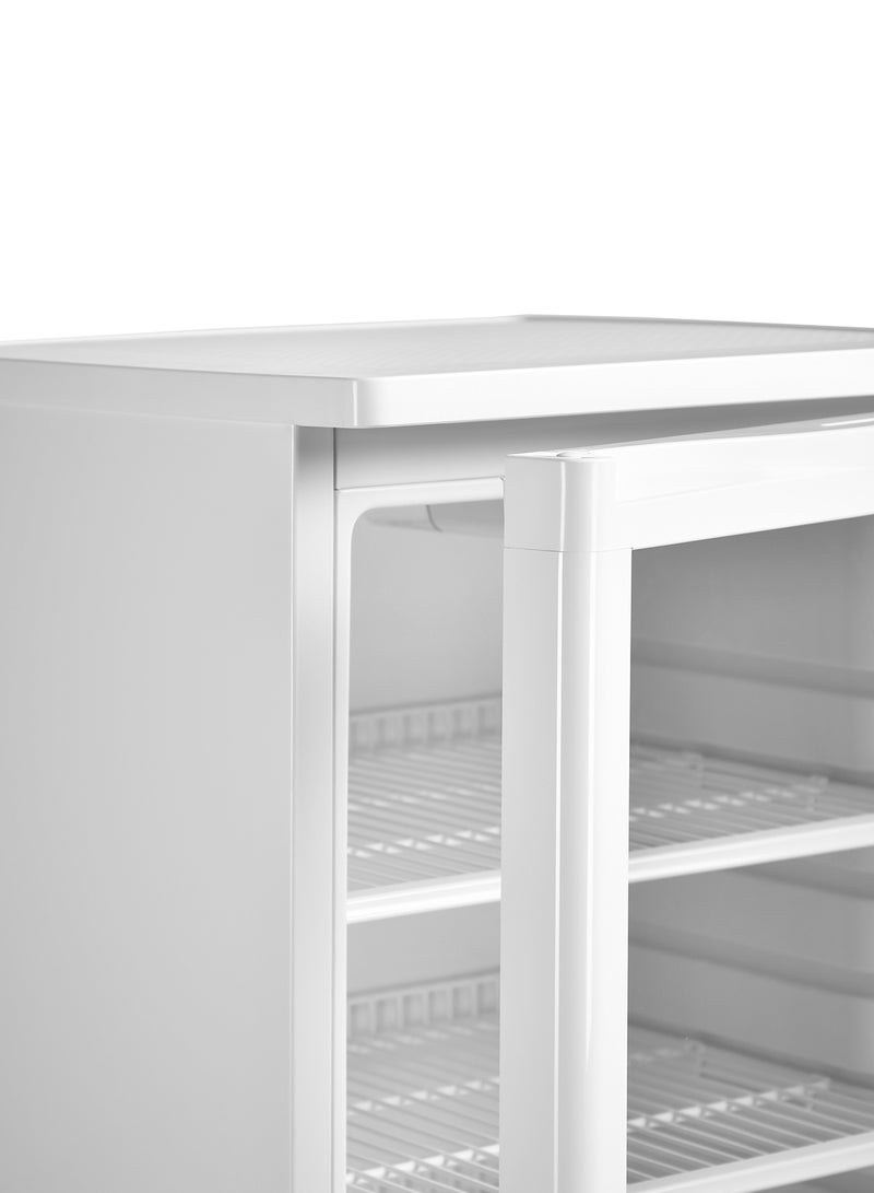 SUPER GENERAL - 275 Liter Gross Compact Single-Door Chiller, Upright Beverage-Showcase, Energy-Saving, Low-Noise, 55 x 57 x 144 Cm 120 W SGSC 256 White - Image 1