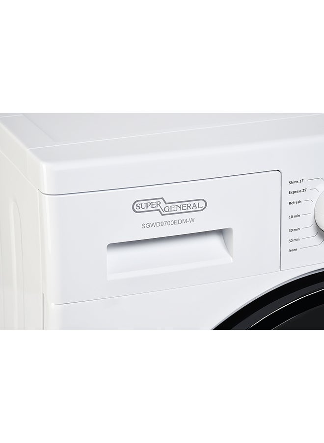 SUPER GENERAL Freestanding Dryer  9 Kg  Dehydrator Condenser/15 Programs/White/Reversible Glass Door SGWD 9700EDM-W White  - Image 5