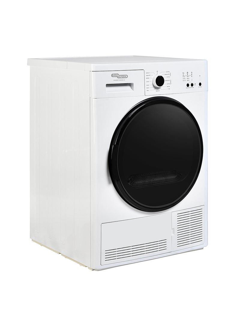 SUPER GENERAL Freestanding Dryer  9 Kg  Dehydrator Condenser/15 Programs/White/Reversible Glass Door SGWD 9700EDM-W White  - Image 2