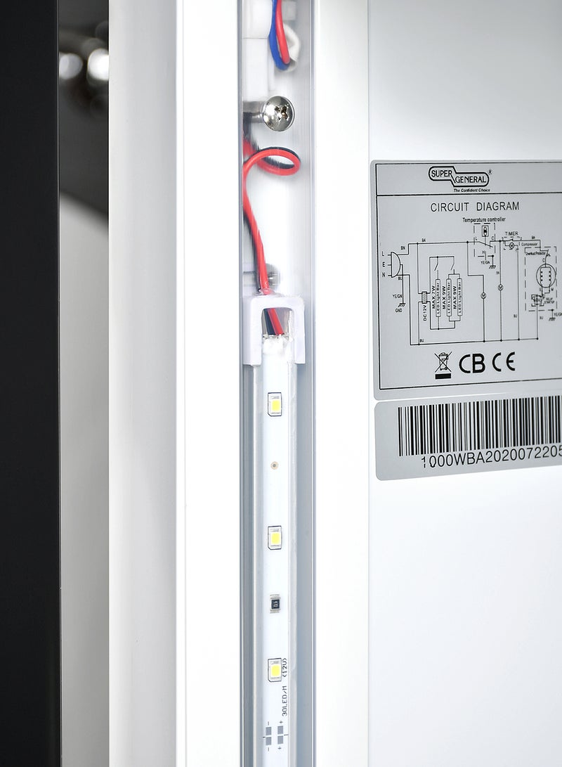 SUPER GENERAL 800 Liter Double Door Chiller French Fridge SG SC818IF Black  - Image 5