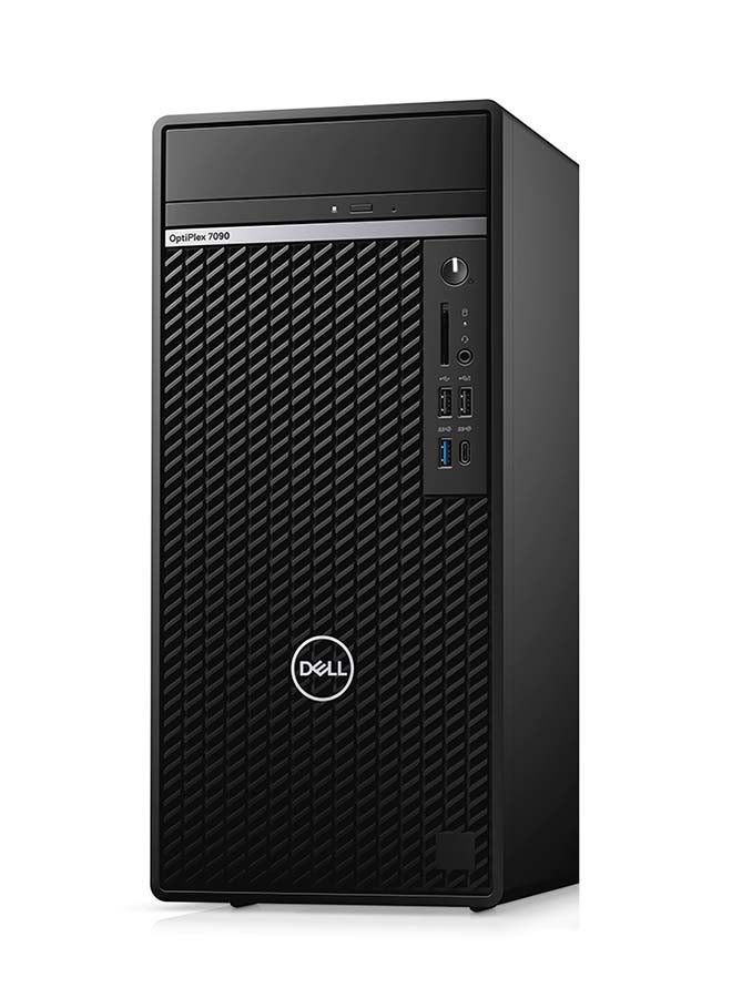 DELL - Optiplex 7090 Tower PC, Core i7 11700 Prcoesser/32GB RAM/1TB HDD + 256GB SSD/4GB Nvidia GT710 Graphics Card International Version Black - Image 1