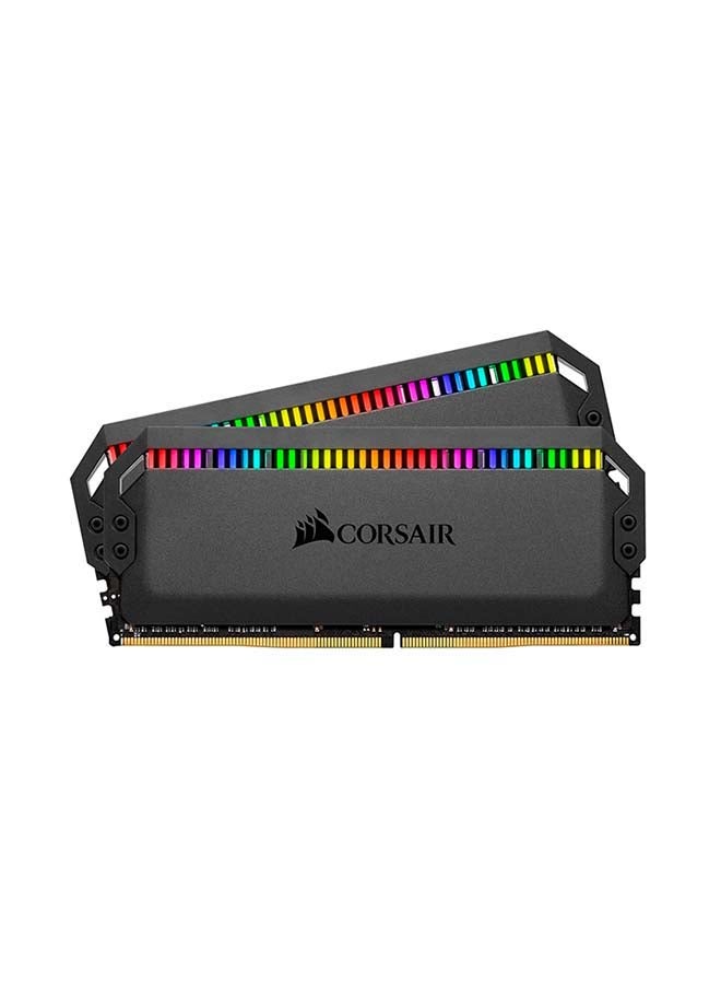 CORSAIR - DDR4, 3200MHz 16GB 2x8GB DIMM, Unbuffered, 16-18-18-36, XMP 2.0, Base SPD@2666, DOMINATOR PLATINUM RGB Black - Image 1