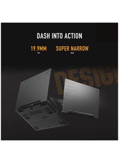 ASUS TUF Dash F15 Gaming FX516PC-HN558W (Upgraded Version) Laptop, I5-11300H 8GB 512GB SSD, NV RTX3050, 4GB Graphics, WIN11 HOME, 15.6 inch FHD 1920X1080, 144Hz, /International Version English/Arabic Eclipse Gray  - Image 2