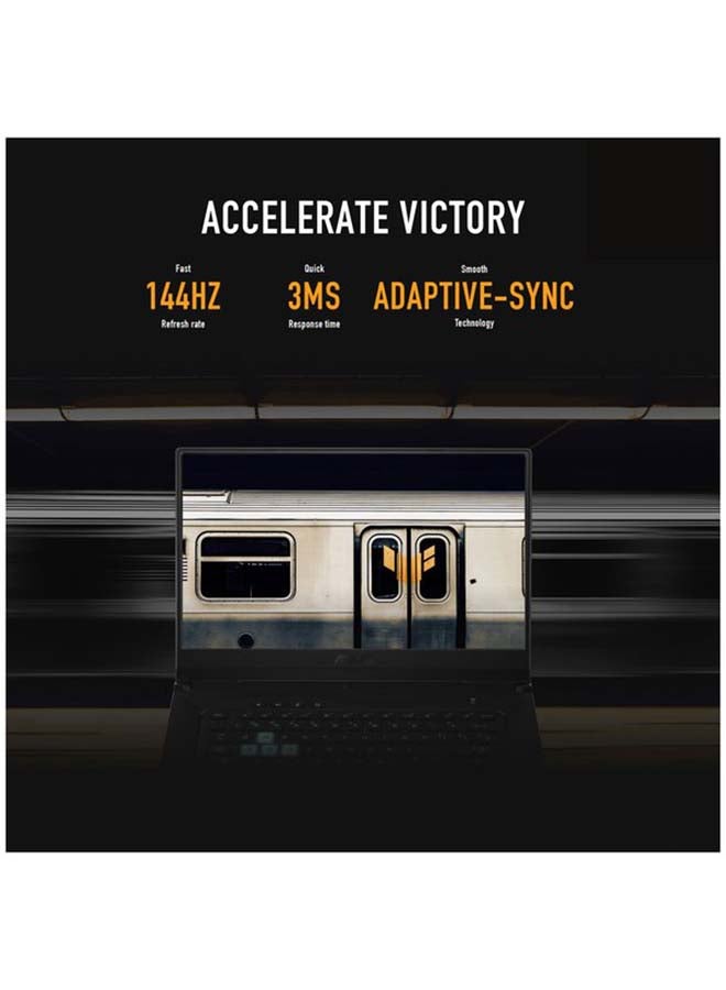 ASUS - TUF Dash F15 Gaming FX516PC-HN558W (Upgraded Version) Laptop, I5-11300H 8GB 512GB SSD, NV RTX3050, 4GB Graphics, WIN11 HOME, 15.6 inch FHD 1920X1080, 144Hz, /International Version English/Arabic Eclipse Gray - Image 1