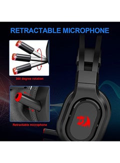 REDRAGON H360 EPIUS Rotatable gaming Headphone - 7.1 USB Surround Sound - Noise Canceling Microphone for PC / PS4 / Xbox One  - Image 3