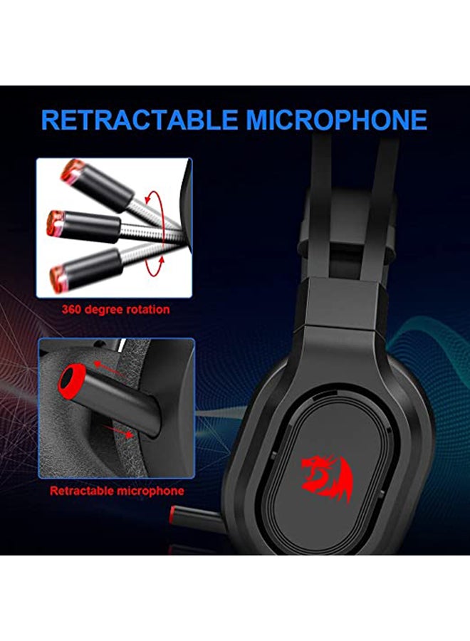 REDRAGON - H360 EPIUS Rotatable gaming Headphone - 7.1 USB Surround Sound - Noise Canceling Microphone for PC / PS4 / Xbox One - Image 1
