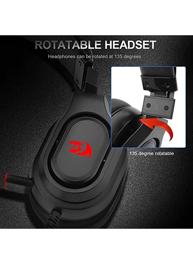 REDRAGON - H360 EPIUS Rotatable gaming Headphone - 7.1 USB Surround Sound - Noise Canceling Microphone for PC / PS4 / Xbox One - Image 1