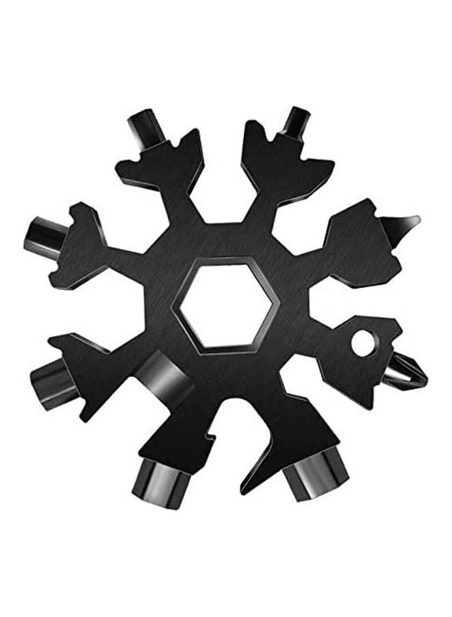 18-in-1 Snowflake Multi Tool Wrench Black 