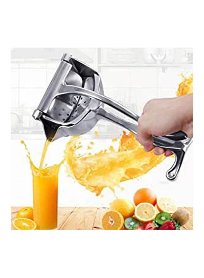 Manual Hand Press Juicer Squeezer Silver