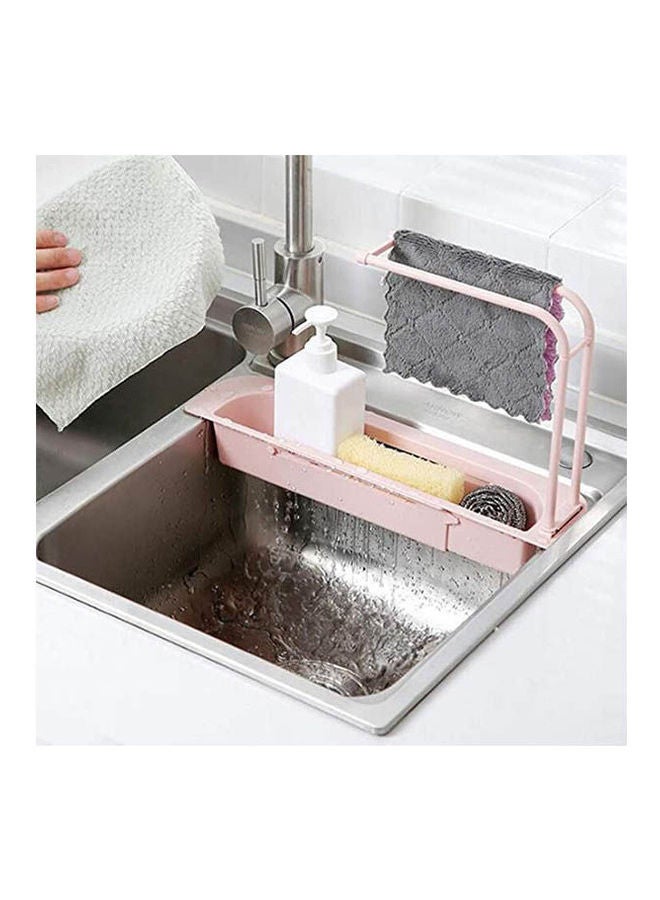 حامل إسفنجة، منظم للصرف، رف سلة تخزين قابل للتوسيع - Image 2