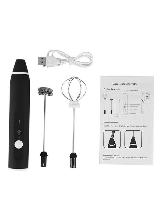 Generic Romantic Gift Egg Beater  Automatic Egg Beater Usb Charging Mixer Black  - Image 1