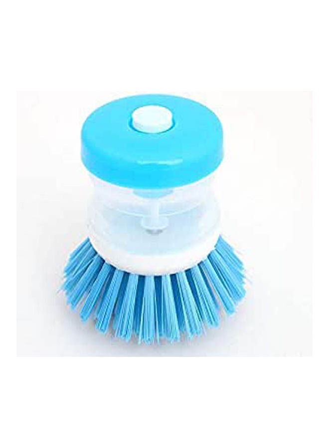 Brush For Dishes With Liquid Soap Kitchen Cleaning Set Blue 