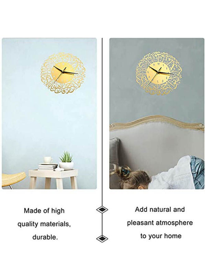 Vosarea Ramadan Wall Clock Creative Islamic Bairam Kareem Wall Art Acrylic Ramadan Home Decor Eid Gift Multicolour  - Image 2
