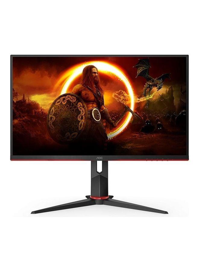 AOC 23.8-Inch IPS Gaming Monitor, 165Hz, 1ms, Adaptive Sync, 1920 x 1080 (FHD), Adjustable Stand Black/Red  - Image 1