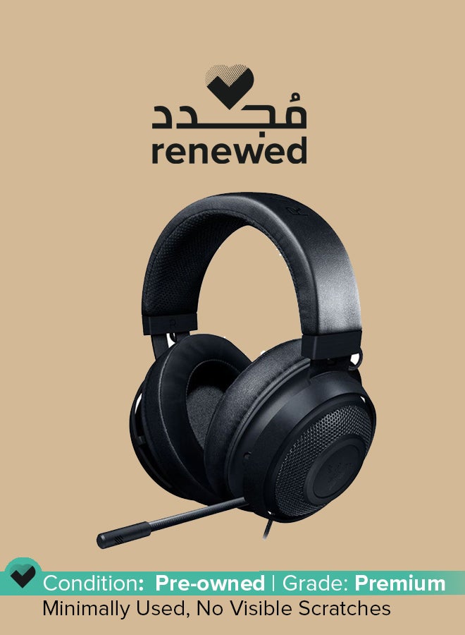 ريزر مُجدد - سماعة رأس كراكن للألعاب بتصميم يغطي الأذن ومزودة بميكروفون كلاسيك بلاك - Image 1