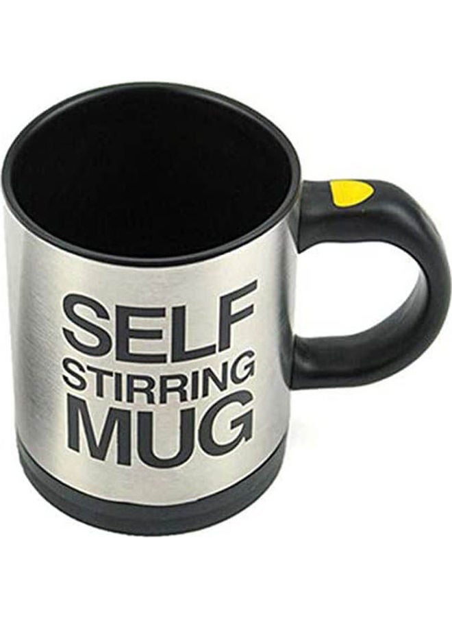 Befound Automatic Electric Self Stirring Mug Coffee Mixing Drinking Cup Silver-Black 350ml  - Image 1