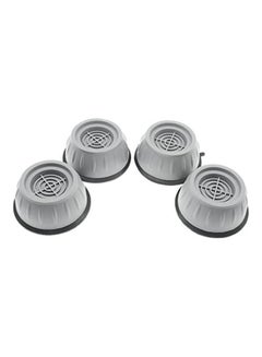 Generic 4Pcs Anti Vibration Pads Anti Walking Pads Washing Machine Dryer Support Prevent Shock Noise Cancelling Rubber Feet Pads Grey  - Image 1