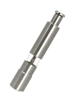 Generic Grinded Gourmet Salt And Pepper Grinder With Modern Thumb Button Grinder Silver  - Image 1