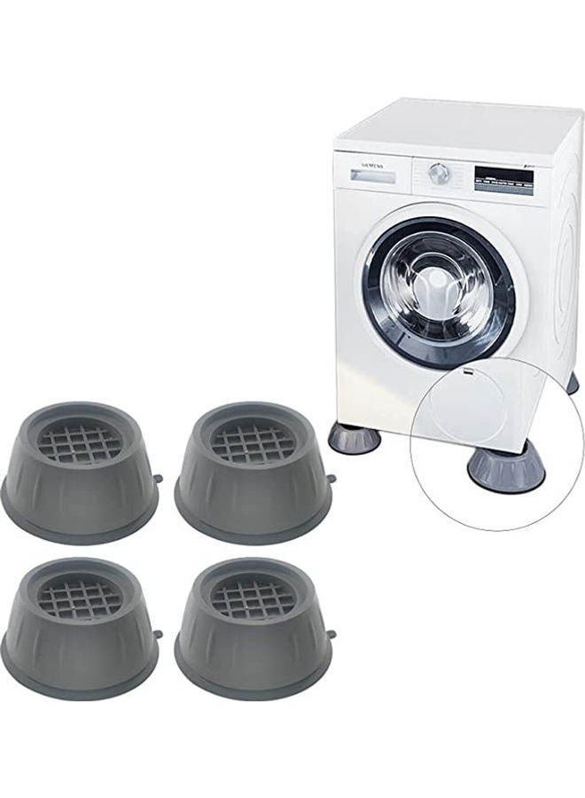 4Pcs Washing Machine Feet Pads Grey 8 X 3.7cm - Image 1