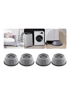 4 Pcs Anti Vibration Pads For Washing Machine And Dryer Shock And Noise Cancelling Washing Machine Support Grey 10cm