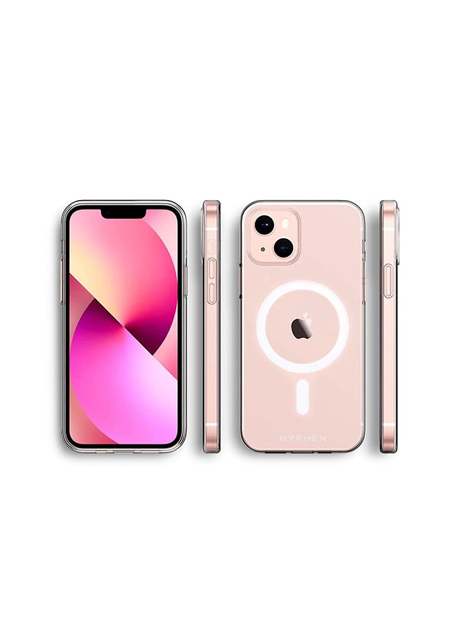 HYPHEN - Aire for Magsafe Clear Case Compatible With iPhone 13 mini -High Grade TPU - Solid -Equipped With Microdots Technology-anti yellowing-wireless charging compatible Clear - Image 1