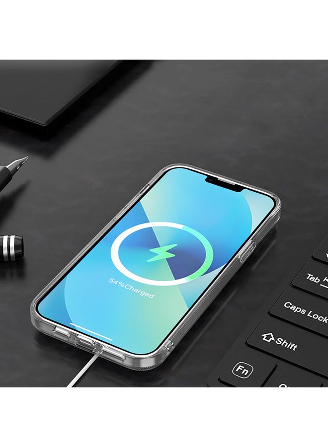 HYPHEN - Aire for Magsafe Clear Case Compatible With iPhone 13 mini -High Grade TPU - Solid -Equipped With Microdots Technology-anti yellowing-wireless charging compatible Clear - Image 1