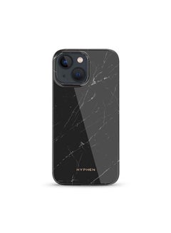 Luxe Marble Case Compatible With iPhone 13 Mini -Thermoplastic And Solid-Wireless Charging Compatible Technology Black - v1649160698/N50795914A_1