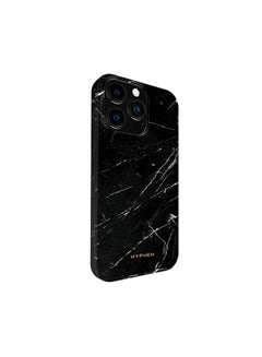 Luxe Marble Case Compatible With Apple iPhone 13 Pro Max -Thermoplastic - Solid-Wireless Charging Compatible Technology-Ultra Thin And Non Fading Prints-Raised Edges Black - v1649160700/N50795917A_4