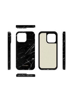 Luxe Marble Case Compatible With Apple iPhone 13 Pro Max -Thermoplastic - Solid-Wireless Charging Compatible Technology-Ultra Thin And Non Fading Prints-Raised Edges Black - v1649160701/N50795917A_3