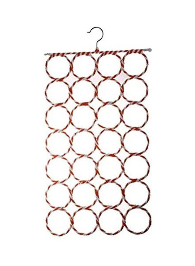 Scarf Hanger Holder Organizer Space Saver For Tie, Belt, Scarves, Socks Red  - Image 1