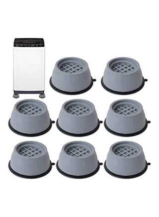 Pack Of 8 Washing Machine Feet Vibration Damper Washing Machine Moisture-Proof Anti-Vibration Anti-Slip Grey 5x4cm - v1649160731/N53066158A_1