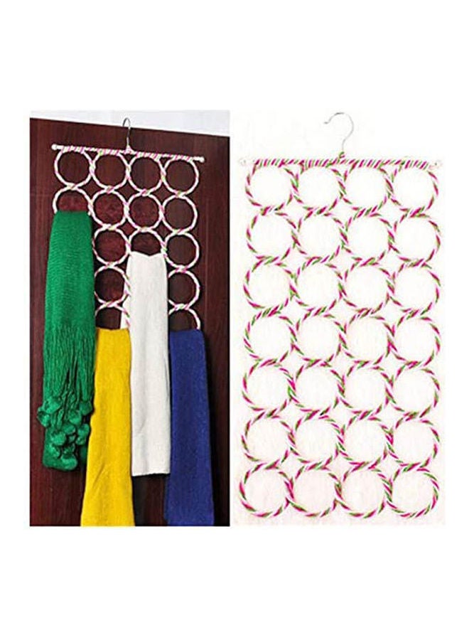 Scarf Hanger Holder Organizer Space Saver For Tie, Belt, Scarves, Socks Red  - Image 2