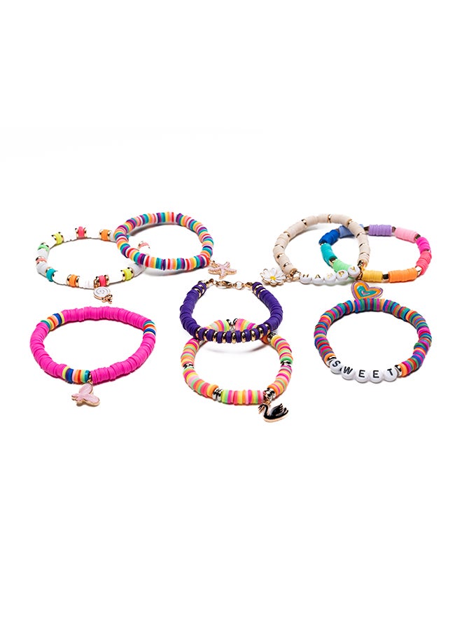 ESSEN - Clay Beads Heishi Bracelet Jewellery Making DIY Bead Craft Kit with Charms Alphabets - 5591+ Pieces 21 x 14 x 4.8cm - Image 1