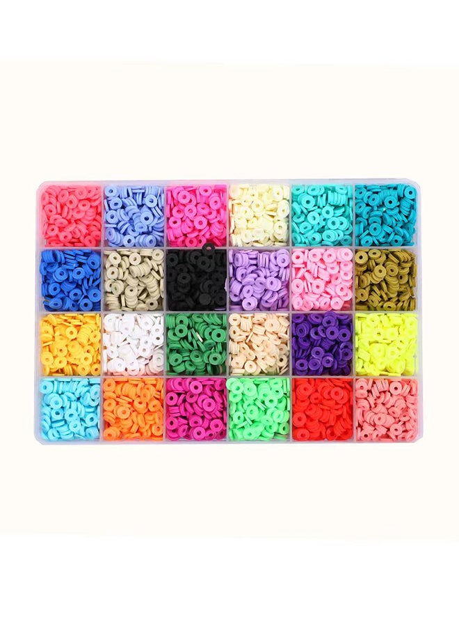 ESSEN - Clay Beads Heishi Bracelet Jewellery Making DIY Bead Craft Kit with Charms Alphabets - 5591+ Pieces 21 x 14 x 4.8cm - Image 1