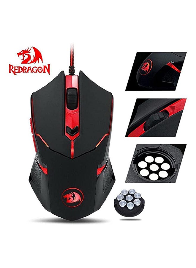REDRAGON - Centrophorus M601-3 Wired Gaming Mouse Multi DPI with LED lights - Image 1