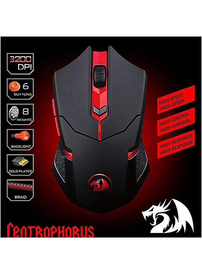 REDRAGON - Centrophorus M601-3 Wired Gaming Mouse Multi DPI with LED lights - Image 1