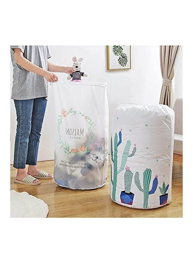 Large Storage Bag For Clothes Packaging Toy Quilt Wardrobe White ‎23.8x21.3x4.2cm  - Image 2