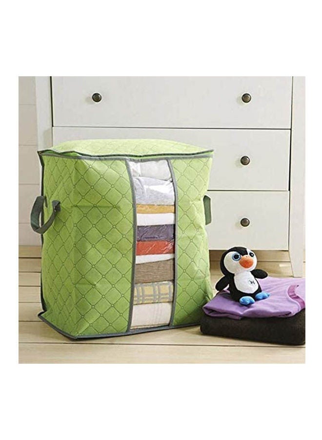 Clothing Quilt Finishing Home Dustproof Storage Bag Green 25x15x2cm  - Image 2