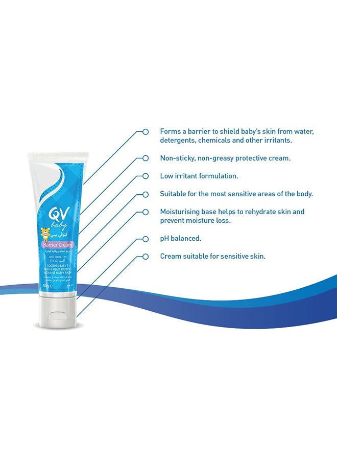 QV - Baby Barrier Mosturising Cream For Skin Protection And Against Nappy Rash - Image 1