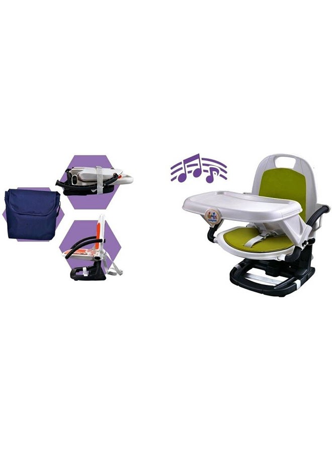 بيبي لاف مقعد إسناد للأطفال بتصميم خفيف الوزن وقابل للطي وسهل الحمل ومزود بصينية لتناول الطعام - Image 2