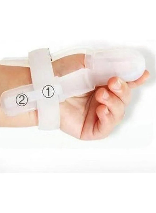 Zitrok Thumb Sucking Prevent Silicone Finger Guard Teether For Children - Clear  - Image 2