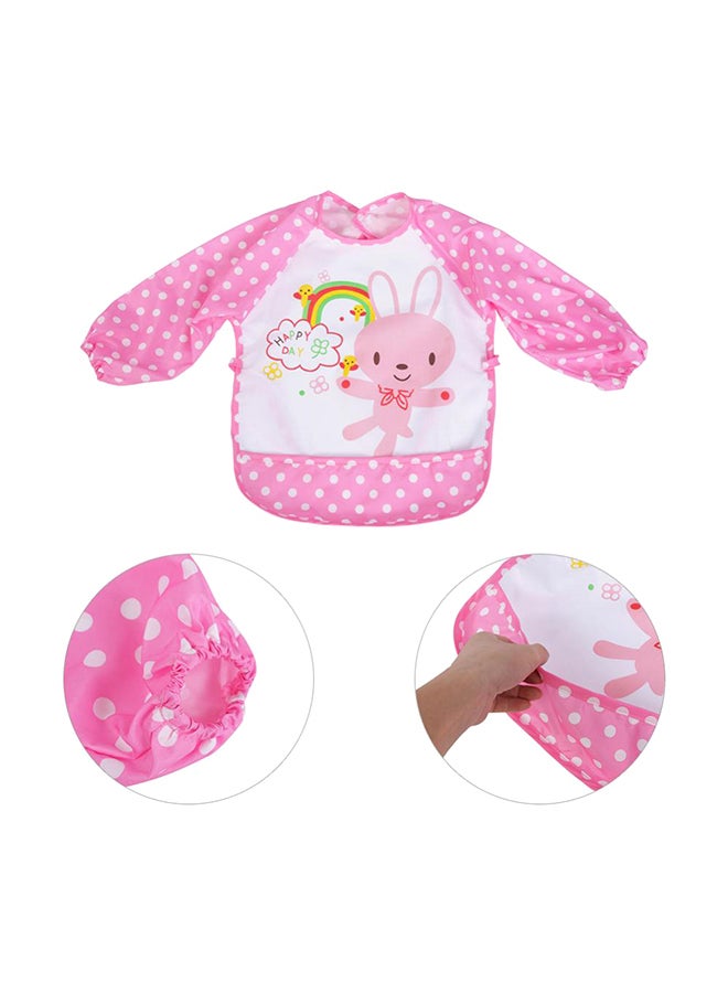 Generic - Adjustable Waterproof Long Sleeves Apron Bib With Animal Pattern For Kids - Image 1