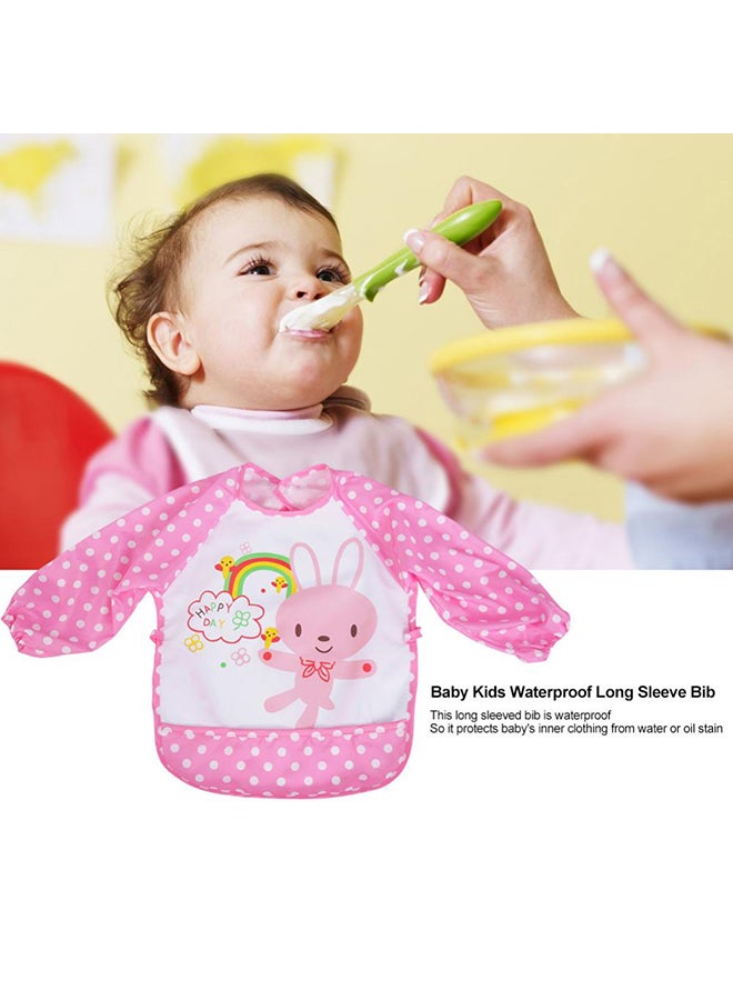 Generic - Adjustable Waterproof Long Sleeves Apron Bib With Animal Pattern For Kids - Image 1