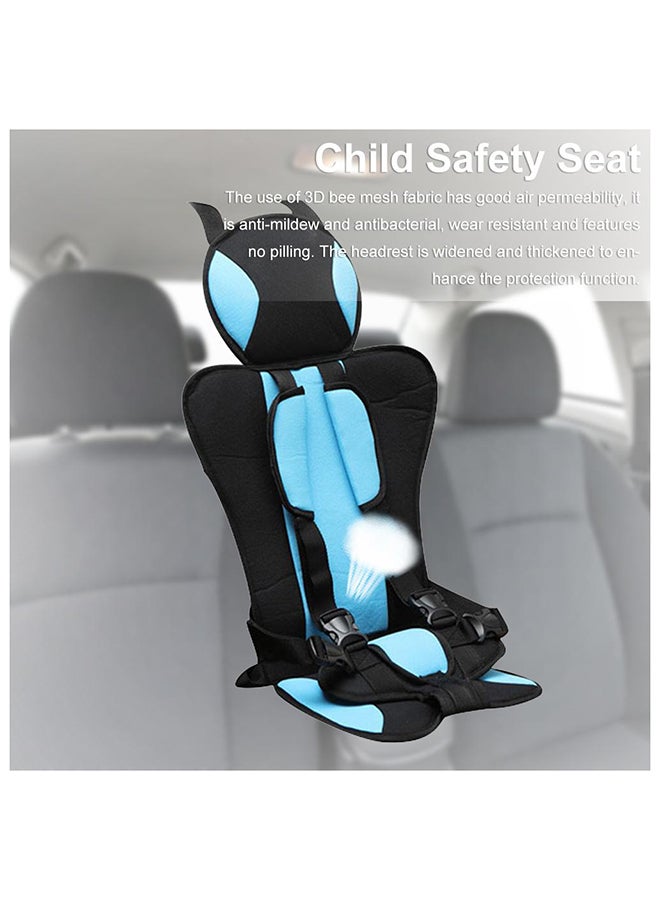 Portable Harnessed Comfortable Cushioned Baby Car Seat Cover Pad - Blue  - Image 5