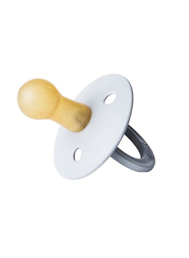 بيبس طقم لهاية مهدئة من المطاط الطبيعي للأطفال، من عمر 6 إلى 18 شهراً من قطعتين - لون راسبيري/عاجي - Image 3