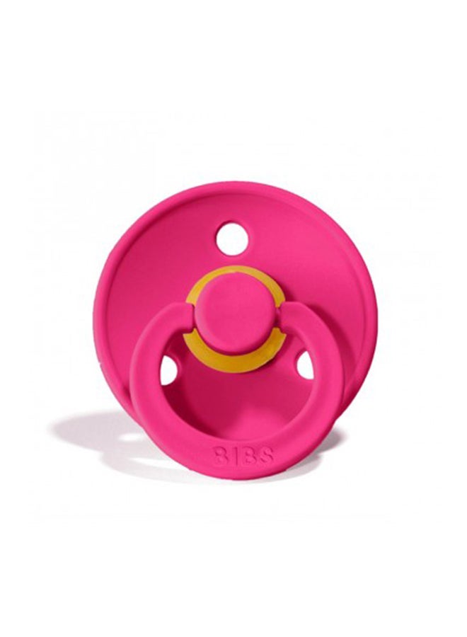 بيبس طقم لهاية مهدئة من المطاط الطبيعي للأطفال، من عمر 6 إلى 18 شهراً من قطعتين - لون راسبيري/عاجي - Image 4