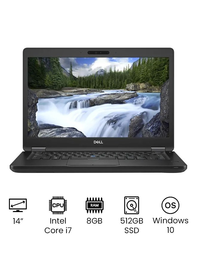 DELL - Latitude 5490 Laptop With 14-Inch Full HD Display, Core i7 Processor/8GB RAM/512GB SSD/2GB Nvidia Graphics/Windows 10 /International Version English Black - Image 1