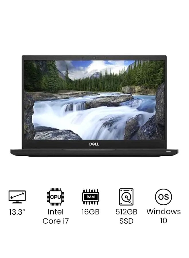DELL Latitude 7390 Laptop With 13.3-Inch Full HD Display, Core i7 Processor/16GB RAM/512GB SSD/Intel UHD Graphics/Windows 10 620 Graphics/Windows 10 International Version Black  - Image 1