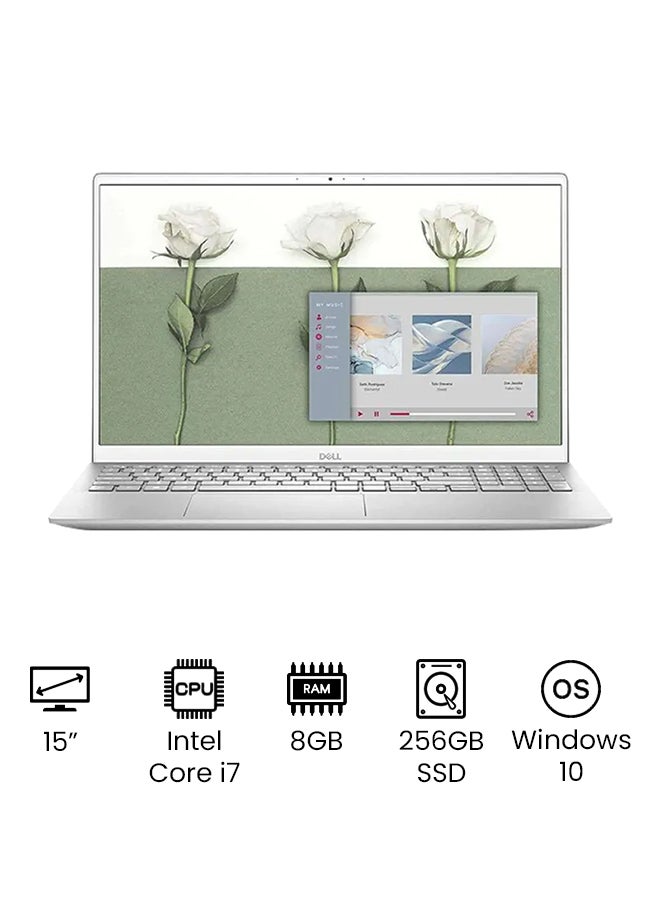 DELL (Upgraded Version) 2021 Dell Inspiron 15 5502 Laptop - 15' Full HD, Intel Core i7-1165G7, 8GB RAM, 256GB SSD - Windows 10 Home International Version /International Version English Silver - Image 1