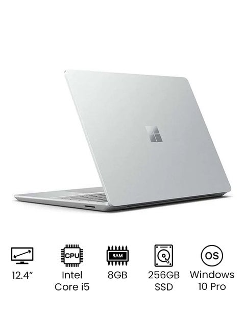 Surface Laptop Go With 12.4-Inch PixelSense Display, Core i5 1035G1 Processer/8GB RAM/256GB SSD/Intel UHD Graphics/Windows 10 Pro/International Version English Platinum